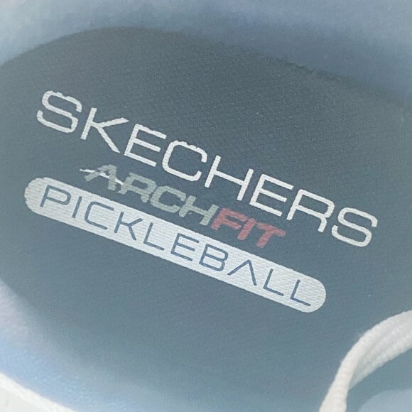 Skechers Go Train Arch Fit Viper Court-Pickleball (White/Navy) Tennis for Mens - Picture 8 of 17